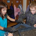 separating the worm castings
