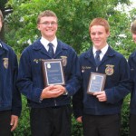 Agriculture Technology and Mechanics - 8th Place team overall - Gold Award Tyler Bauman - Gold Award Alex Cantey - Gold Award Cody Rittenhouse - Silver Award Caleb Hess - Silver Award