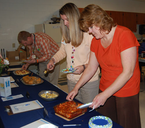 MVMS lunch for gifted teachers